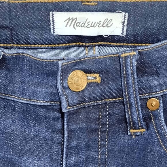 Madewell 9" High Rise Skinny Jeans Sz 25 2 4 Dark Blue Stretch Denim - Picture 5 of 7